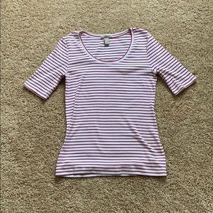 Banana Republic Striped Cotton Tee